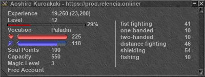 Signature for player Aoshiro Kuroakaki