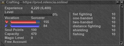Signature for player Crafting