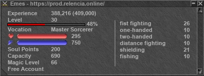 Signature for player Emes